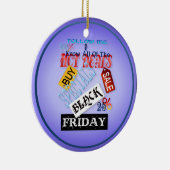 金曜日の私黒いワイシャツを後を追って下さい セラミックオーナメント (右)