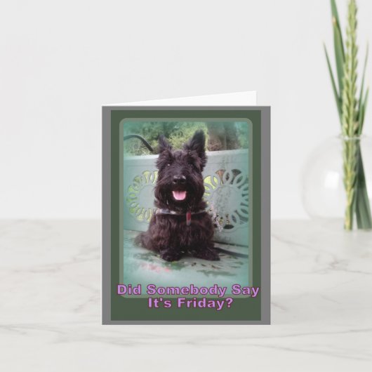 金曜日の話題が出たぞ！ サンキューカード (正面)