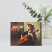 金曜日の遊夜、トランスウーマンはバーに入っている ポストカード (スタンド正面)