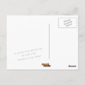 金曜日はバックアップ日のコンピューおもしろいタ漫画 ポストカード (裏面)