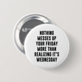 金曜日は何も狂わない 缶バッジ (正面&裏面)