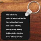 金曜日は私のフライの日 キーホルダー (裏面)