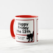 金曜日幸せな13のマグ マグカップ (正面左)