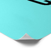 金曜日来はOffice Motivation Blue ポスター (角)