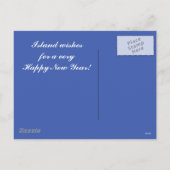 金曜日港フェリークリスマスの幸せな休日 シーズンポストカード (裏面)