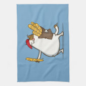 金曜日猫№3 キッチンタオル (縦)