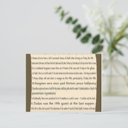 金曜日第13 ポストカード (スタンド正面)