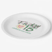 金曜日13日紙プレート ペーパープレート (アングル)