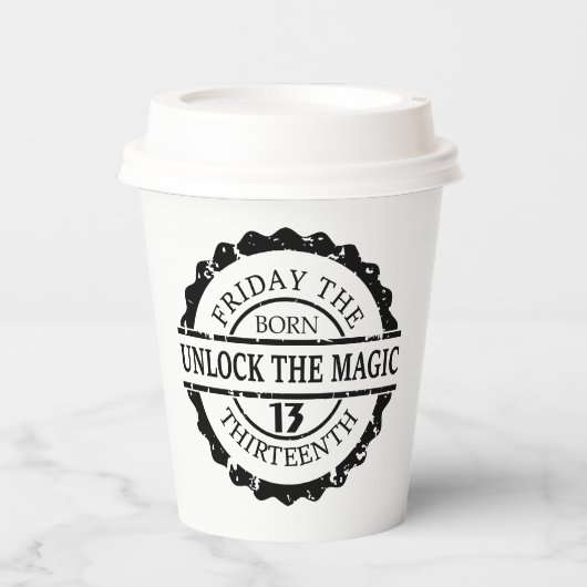 金曜日13日 紙コップ (正面)