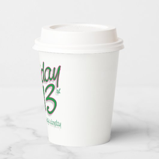 金曜日13日 紙コップ (左)
