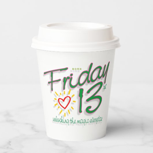金曜日13日 紙コップ (正面)