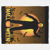 金曜日13thゾンビ毛布 フリースブランケット (正面(横))