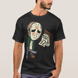 金曜日13th面白いハロウィーンホラー映画ユーモア・パー tシャツ