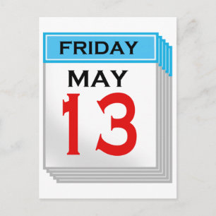 金曜日5月13日 ポストカード