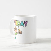 金曜日 コーヒーマグカップ (正面左)