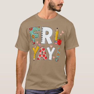 金曜日 ヤーッホー 幸せな金曜日 週末 バックトゥー Tシャツ