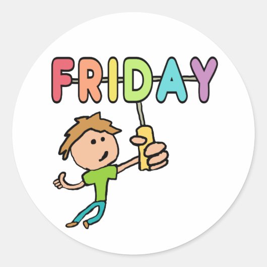 金曜日 ラウンドシール (正面)