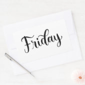 金曜日 - 書道 / レタリング ステッカー (封筒)