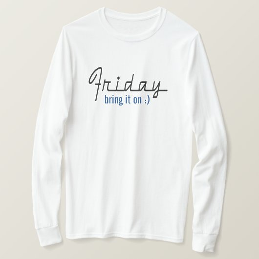 金曜日 気合いを入れろ Tシャツ (デザイン正面)