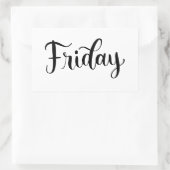 金曜日 - 筆記体 / レタリング ステッカー (バッグ)