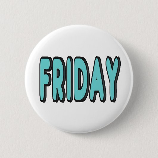 金曜日 缶バッジ (正面)