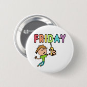 金曜日 缶バッジ (正面&裏面)
