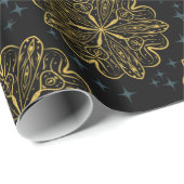 金曼荼羅の装飾模様 ラッピングペーパー (ロールコーナー)