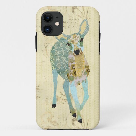 金最も親愛なシカのiPhoneの箱 Case-Mate iPhoneケース (裏面)