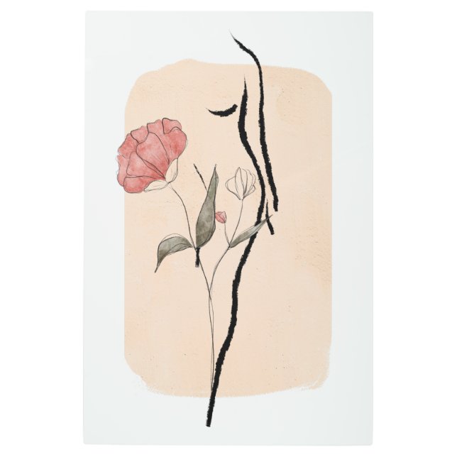 金最高のエレガント属ウォールアートデザインポスター メタルプリント (正面)