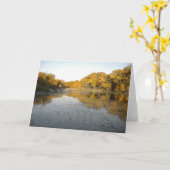 金木および池 カード (黄色い花)