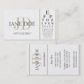 金検眼医の図表 名刺 (正面/裏面)