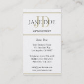 金検眼医の図表 名刺 (裏面)