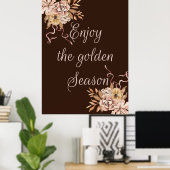 金楽しむの季節 ポスター (ホームオフィス)