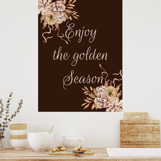 金楽しむの季節 ポスター (キッチン)