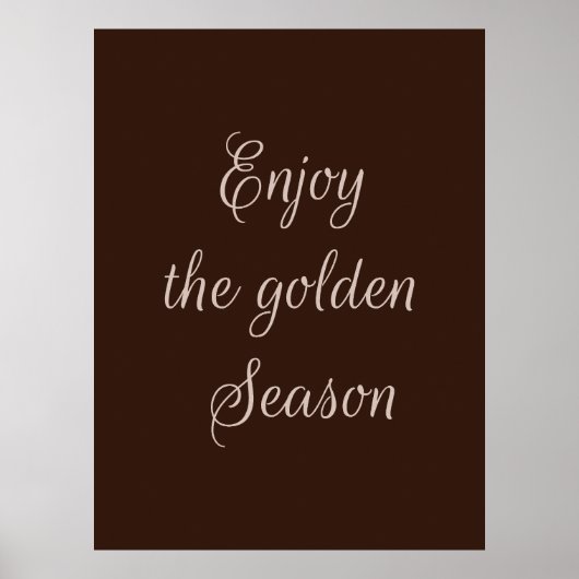 金楽しむの季節 ポスター (正面)