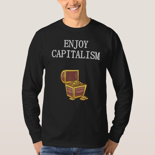 金楽しむ金資本主義の仕事Paycheck取得懸命 Tシャツ (正面)