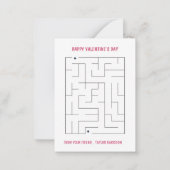 金槌の教室バレンタインの釘付け ノートカード (裏面)