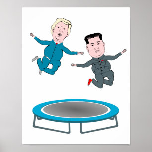 金正恩とトランプ大統領 ポスター