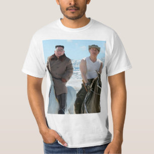 金正恩とプーチンの馬乗り Tシャツ