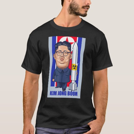 金正恩ブーム金正恩パロディ・グラフィック Tシャツ (正面)