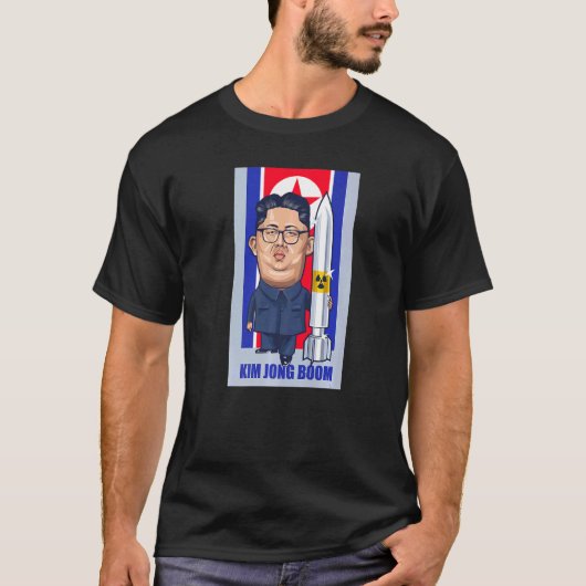金正恩ブーム金正恩パロディ・グラフィック Tシャツ (正面)