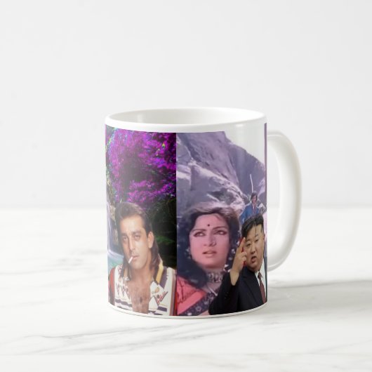 金正恩ユニークと金正恩をフィーチャーした紅茶とコーヒーカップ コーヒーマグカップ (正面右)