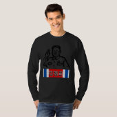 金正恩北朝鮮Dprkリボン赤白B Tシャツ (正面フル)