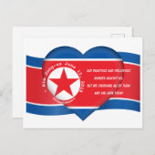 金正恩引用文トランプキム・サミット北朝鮮USA ポストカード (正面/裏面)