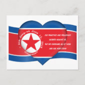 金正恩引用文トランプキム・サミット北朝鮮USA ポストカード (正面)