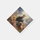 金正恩（キム・ジョンウン）最高指導者 スタンダードカクテルナプキン (角)