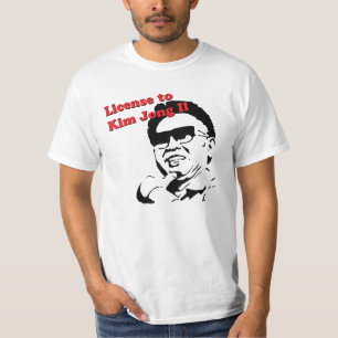 金正日への免許証 Tシャツ