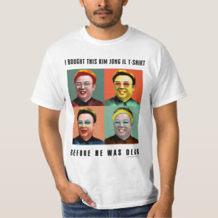 金正日: 彼が死んでいた前に Tシャツ