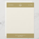 金正義の法律事務所のはかりで測られる レターヘッド (正面/裏面)