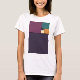 金比率の正方形 Tシャツ